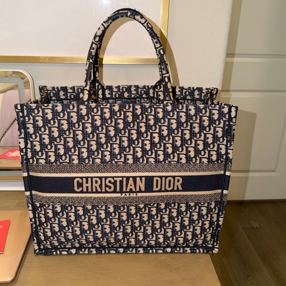 Christian Dior Large Book Tote Bag